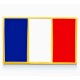 Pin's Drapeau Français Doré