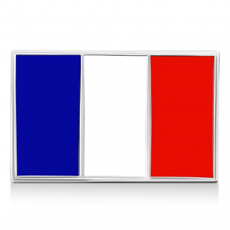 Pin's Drapeau Français Argenté