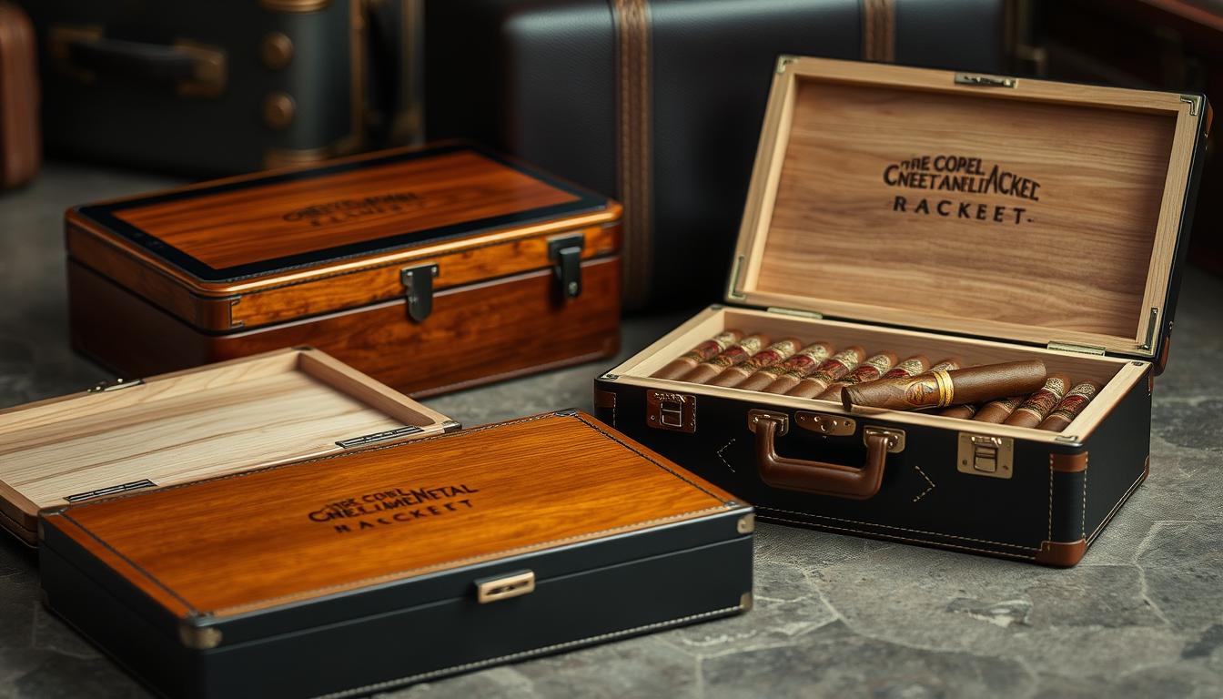 Karlak Étui à Cigares En Fibre De Carbone Pour 2 Cigares